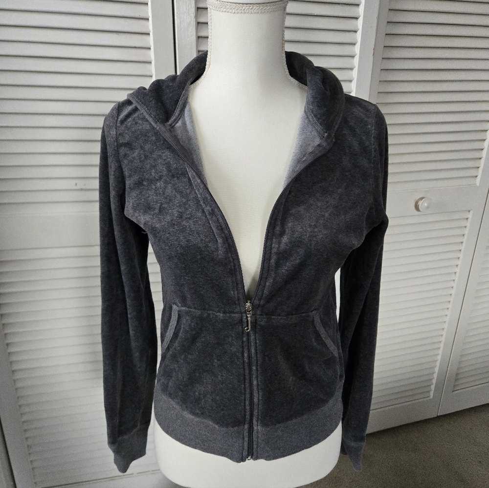 Juicy Couture hoodie, Grey, Size Large
